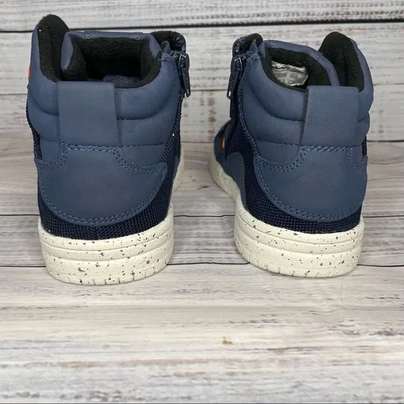 XIDISO Girls/Boys/Kids Mid Top Sneakers (Navy Blue/Orange/White) NWOT - Picture 9 of 13
